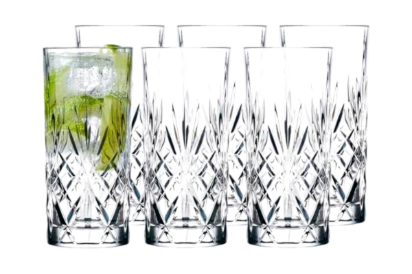 Lyngby Porcelæn Lyngby Glas Krystal Melodia Highball 36 cl 6 st