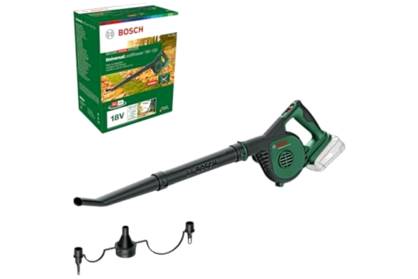Bosch s sladdlösa lövblås UniversalLeafBlower 18V-130 (För snabb och enkel rensning utomhus; 18V-system, utan batteri)