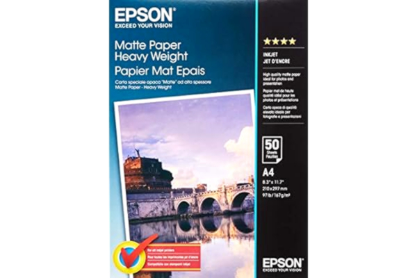 Epson  A4 matt tungt bläckstrålepapper (50 ark), vit