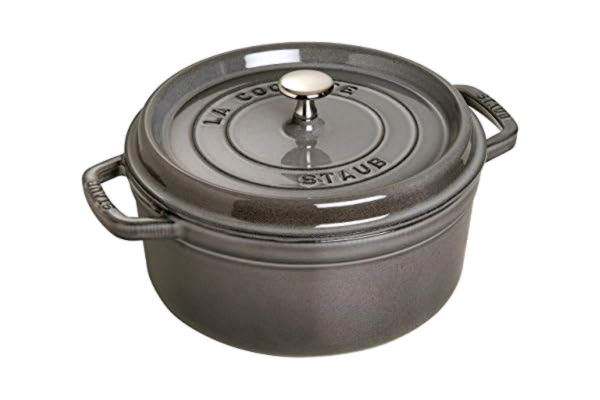 Staub  Pyöreä La Cocotte, 20 cm 2,2 litraa, harmaa