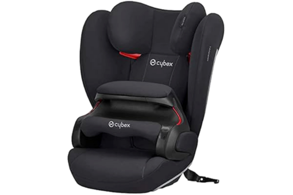 Cybex  ZilverKinderzitje, autostoeltje voor kinderen, Pallas B-Fix, voor auto's met of zonder ISOFIX, groep 1/2/3 (9-36 kg), vanaf ca. 9 maanden tot 12 jaar;1 Stuk (1er-pakket), vulkaan zwart