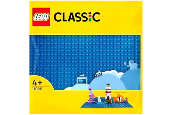 LEGO  Classic Blå basplatta Byggleksak, Bygg- och Uppvisningsplatta, Från 7 år, Presentidé för Barn 11025