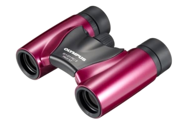 Olympus  8 x 21 RC II Kikare – Portabel och Mångsidig Kikare med UV-Skydd och Bak-4 Prismor, Metall Magenta