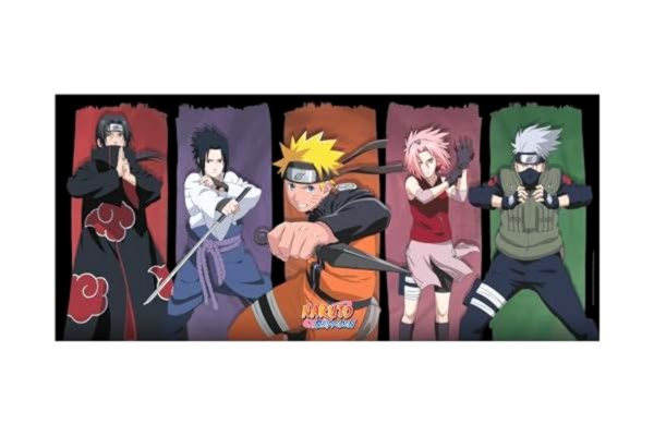 Abysse ABYSTYLE Naruto Shippuden grupp ikoniska karaktärer spelmusmattor 35
