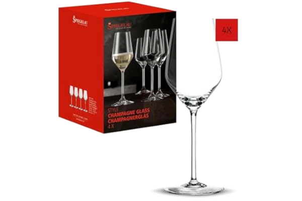 Spiegelau  4-delat champagneglas set, champagneglas, kristallglas, 310 ml, stil, 4670185