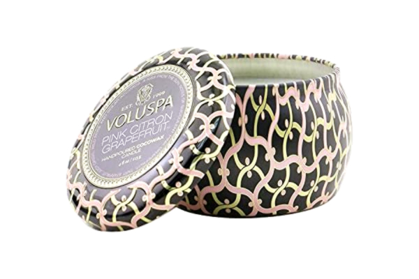 Voluspa  Decorative Tin Candle Pink Citron Grapefruit 113g