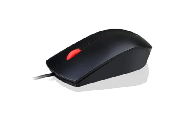 Lenovo  5266214 Essential möss 3-knappar, Wired USB svart