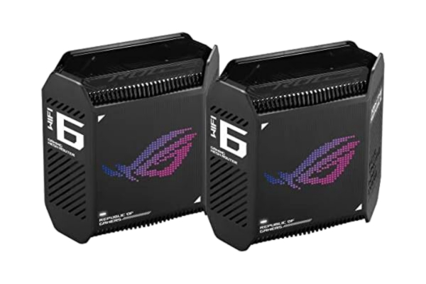 Asus ASUS ROG Rapture GT6 2 pack Black Mesh WiFi system, Svart, ‎17.2 x 7.8 x 17.6 cm x 2 stycken