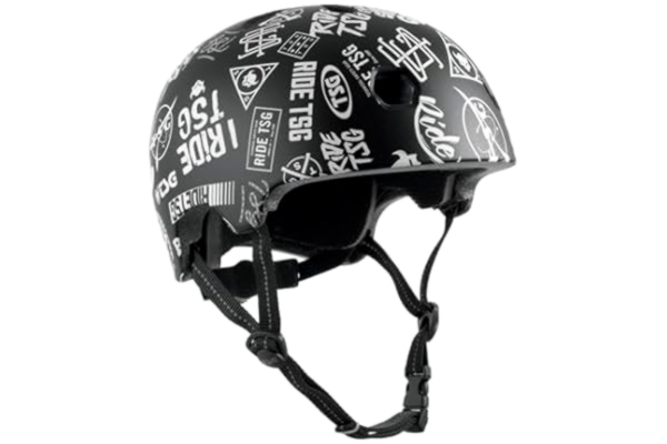 TSG  Meta Graphic Design Ridhjälm, Svart/Vit, Huvudomkrets XXS/XS | 52–54 cm, 2021 Cykelhjälm