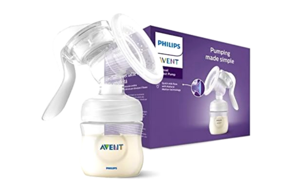 Philips  Avent manuell bröstpump – BPA-fri bröstpump med enkel pumpning (modell SCF430/01)