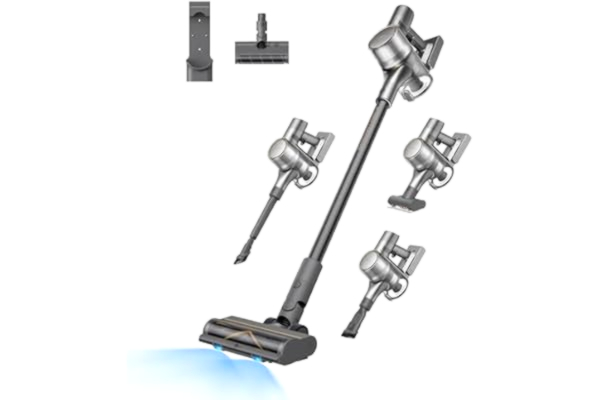 Dreame dreame R20 trådlös dammsugare, 190 AW stark sugkraft, 90 min lång drifttid, smutsdetektering, LED-skärm, blått LED-ljus, inget trassel, perfekt för husrengöring, djurhår, mattor