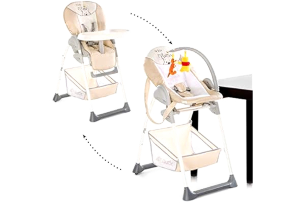 Hauck  Sit'n Relax Newborn Set – pasgeborenen opzetstuk en kinderstoel vanaf de geboorte, met ligfunctie / incl. speelboog Pooh Cuddles Pooh Cuddles Beige