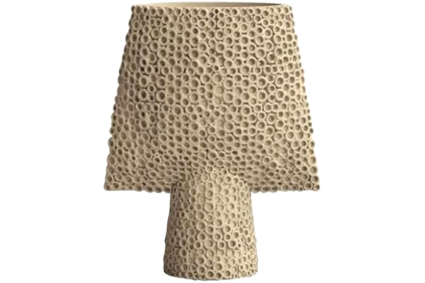 101 Copenhagen  [W0724] [W0724] Sphere vas fyrkantig shisen, mini – sand, H 25 cm x B 9 cm x L 20 cm –