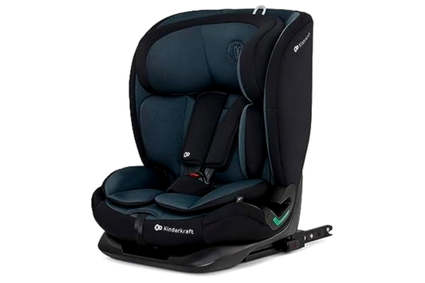 KinderKraft Kinderkraft Bilstol ONETO3 I-Size, bältesstol, bilstolsbas, med Isofix, Top Tether, lutning, för småbarn, spädbarn, grupp 1/2/3, 9–36 kg, upp till 12 år, svert