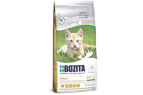 Bozita BOZITA Kattunge, spannmålsfri kyckling – torrfoder för kattungar, unga katter och ammande moderdjur, 2 kg