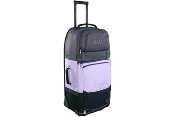 Evoc EVOC WORLD TRAVELLER 125l trolley travel bag (extendable telescopic handle, exchangeable & smooth rolling skate wheels, stable bottom construction, compartment division, extra light), Multicoloured