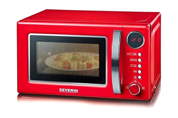 Severin  Retro Design Microwave with Grill MW 7893, red/Chrome