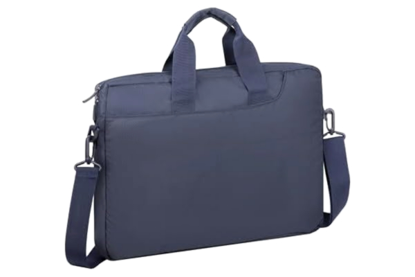 RivaCase Rivacase Ultra Slim Notebook axelväska med anti-stöt stoppning för bärbara datorer upp till 15,6 tum och surfplattor upp till 10,1 tum Mörkblått