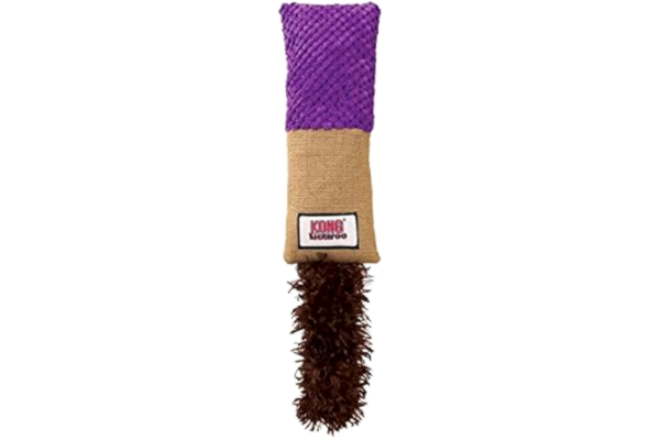 Kong KONG – Kickeroo – kattleksak, nordamerikansk premium kattmynta (färgvariat.) Cuddler-mönster