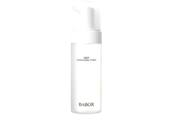 Babor  Deep Cleansing Foam för trött och blek hud, uppfriskande rengöringsskum för daglig ansiktsrengöring, vegansk formel, 1 x 200 ml