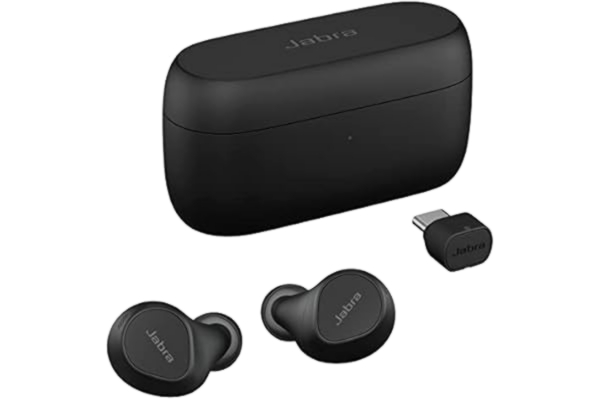 Jabra  Evolve2 Buds True Wireless In-Ear Bluetooth-hörlurar med aktiv brusreducering (ANC) och Jabra MultiSensor Voice-teknik - certifierade för att fungera med dina virtuella mötesappar - svart