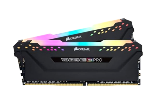 Corsair CORSAIR VENGEANCE RGB PRO 32GB (2x16GB) DDR4 3200 (PC4-25600) C16 1.35V Datorminne – Svart (CMW32GX4M2E3200C16)