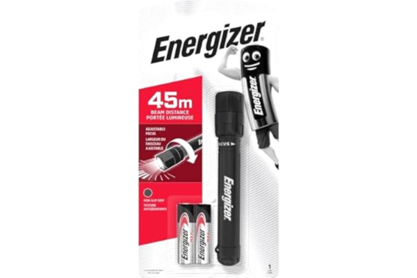Energizer  LED-ficklampa, X focus, extremt ljus för hushåll, utomhus och nödfall, batteri ingår
