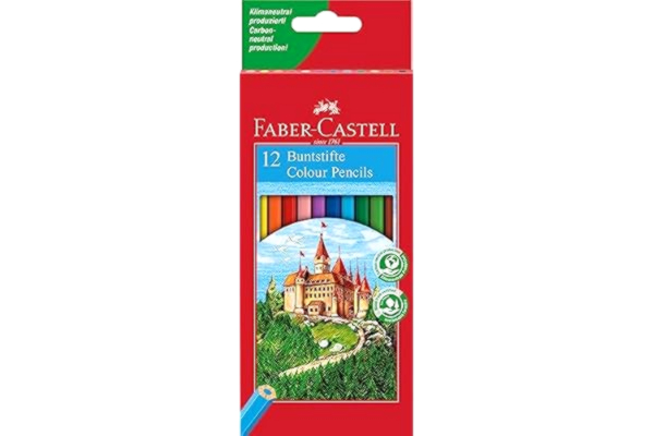 Faber-Castell FABER-CASTELL 120112 Färgpennor, Flerfärgad, 12 stycken