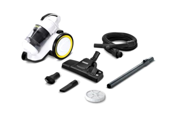 Kärcher  dammsugare VC 3 (påslös, transparent och tvättbar sopbehållare, komfortutrustning, högeffektivt hepafilter, filtrerar allergiframkallande partiklar, 700 watt)