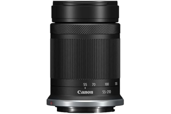 Canon  RF-S 55-210 mm F5-7.1 IS STM-objektiv – telefoto zoomobjektiv | 4,5-stop optisk bildstabilisator | resor, sportfotografering och vlogging | Canon EOS R APS-C-kamera kompatibel