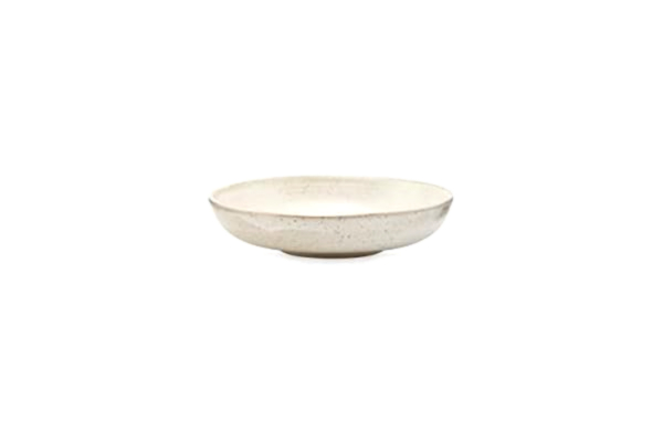 House Doctor  Stor Pion Vit Skål | Lergodsfat - Salttallrik, Pastatallrik, Sopptallrik | Danish Design for Hygge Living, h 4 cm, Dia 19 cm, Stor, Gräddvit
