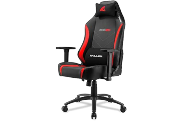 Sharkoon  Gaming Chair, Alloy Steel Faux Leather, Black/red, Normal
