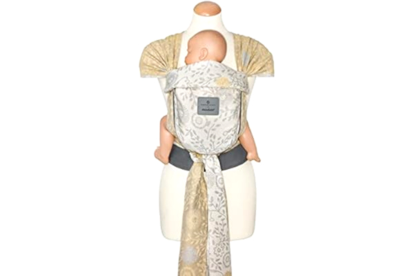 Manduca manduca Twist Porte-bébé > Bellybutton SoftBlossom < Porte-bébé et écharpe porte-bébé pour nouveau-né & bébé I Coton bio I Bretelles pour poche I Ceinture ventrale souple I (Édition Soft Blossom)