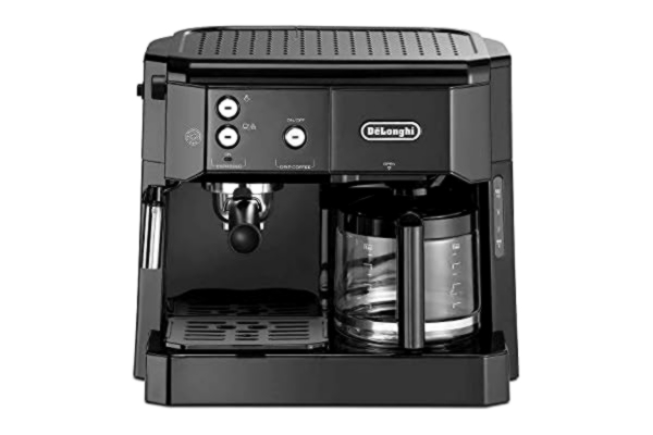 DeLonghi De'Longhi BCO 411.B - Kaffemaskine med dryp kaffemaskine og cappuccinatore - 15 bar - 10 kopper - sølv/sort