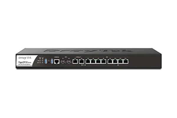 DrayTek  Vigor 3910 Multi-WAN Broadband Router with VPN, Load Balancing, 3G/4G LTE Support & Rackmount Kit