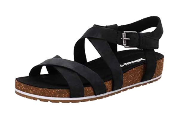 Timberland  Malibu Waves ankelsandaler, svart (Jet Black Naturebuck 015), 38 EU, Svart svart nubuck-, 38 EU