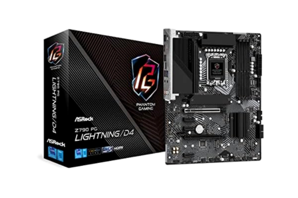 ASRock  Z790 PG Lightning/D4 Hovedkort - Intel Z790 - Intel LGA1700 socket - DDR4 RAM - ATX
