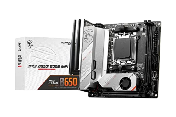 MSI  MPG B650I EDGE WIFI Hovedkort - AMD B650 - AMD AM5 socket - DDR5 RAM - Mini-ITX