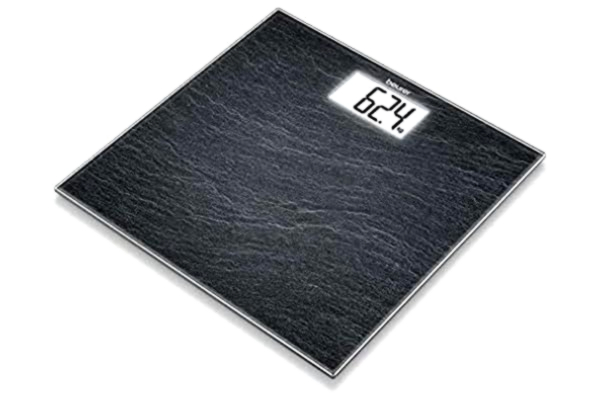 Beurer  glasvåg i skifferoptik, 150 kg bärkraft, grå