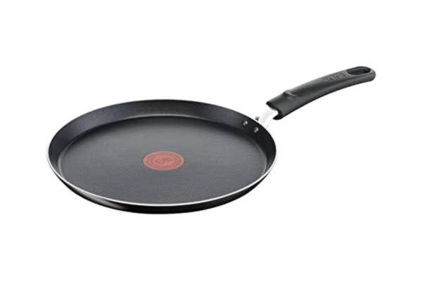Tefal  Pannkakspanna | EJ INDUKTION | 25 cm | Svart | Non-Stick Beläggning | Temperaturindikator Thermo-Signal | Easy Cook & Clean | B55509