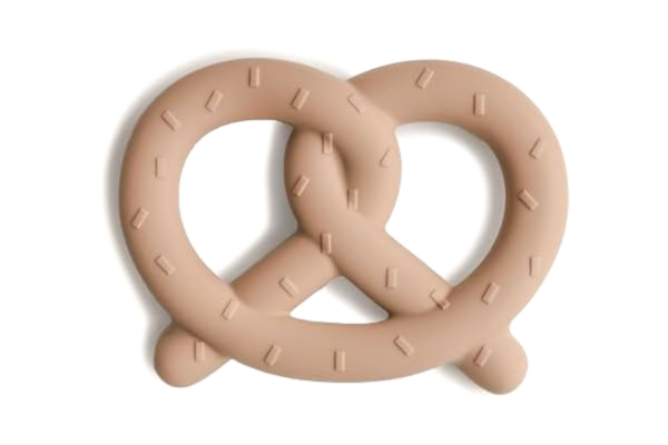 Mushie  bitring för spädbarn av BPA-fri silikon | Främjar syn och motorik baby | tandvårdstillbehör | säker och hög kvalitet för småbarn barn pojkar och flickor | bolldesign (Dried Thyme)