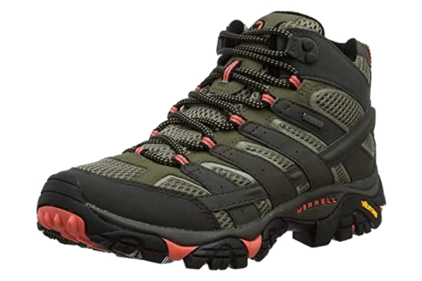 Merrell  Damskie buty trekkingowe Moab 2 Mid Gore-tex, Beluga Olive, 39 eu