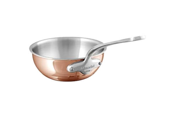 Mauviel  M'6s Sautépanna rundad Dia 20 x 7,5 cm 2 liter Koppar/Stål