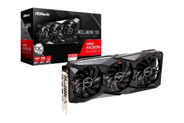 ASRock  Radeon RX 6750 XT Challenger Pro OC - 12GB GDDR6 RAM - Grafikkort