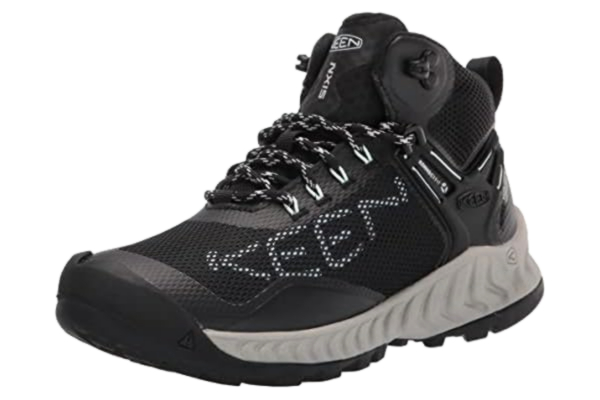 Keen  Womens NXIS EVO Mid WP, Black / Blue Glass