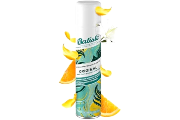 Batiste  Torrschampo original, torrt schampo för att fräscha upp och styla håret, hårvårdsspray utan sköljning, voluminös hårstyling med den uppfriskande citrusfruktdoften, 200 ml (1-pack)