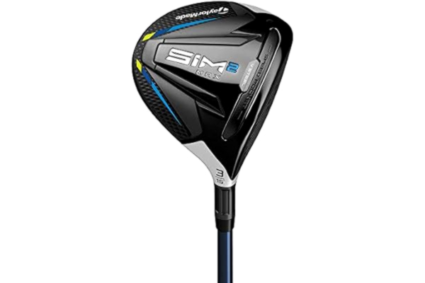 TaylorMade  SiM 2 Max Steel Fairway Mens Right Hand Graphite Stiff 3 Wood , Black/Light Grey