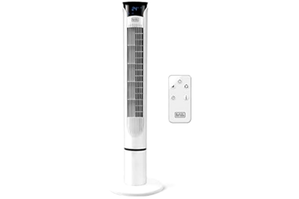 Black & Decker Black+Decker BXEFT49E tornfläkt, 45, plast, med fjärrkontroll, 102 cm, vit