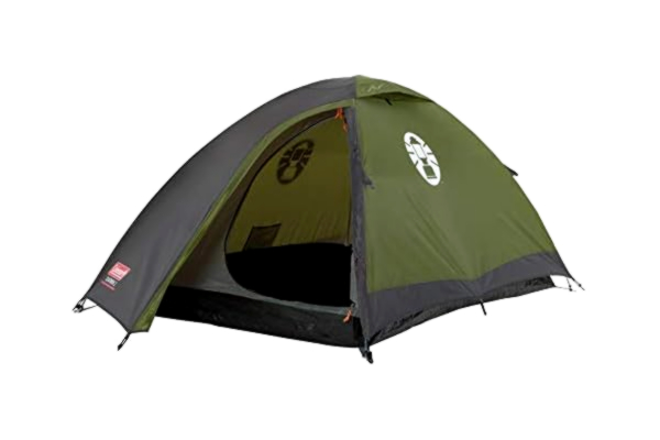 Coleman  Unisex Adult, Darwin 2 Tent, Compact 2 Man Dome Tent, also Ideal for Camping in the Garden, Lightweight 2 Person Camping and Hiking Tent, Waterproof, Sewn-in Groundsheet, Green/Grey