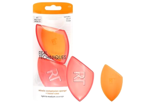 Real Techniques  Makeupsvamp, Rosa, Orange, 7.5 x 3.8 x 17.5 cm